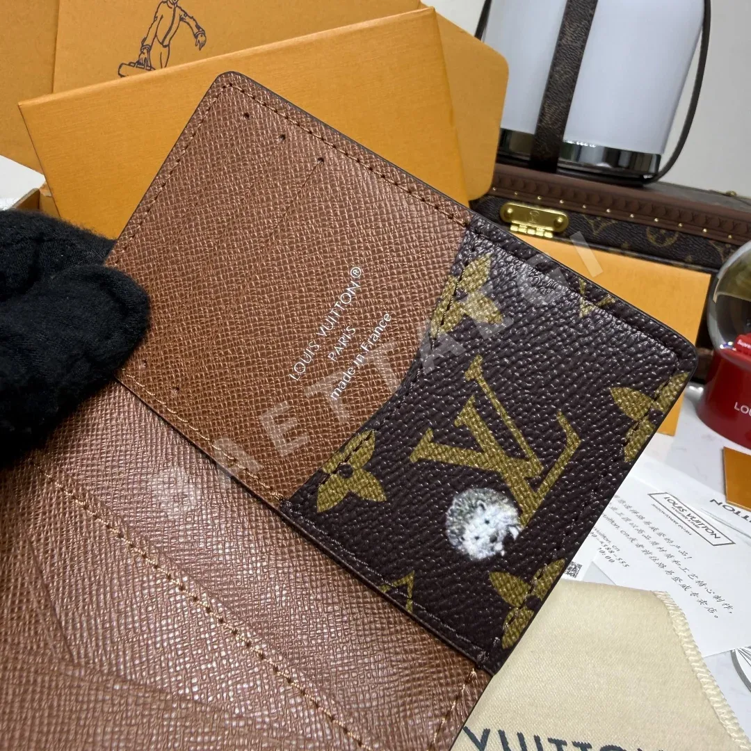 루이비통 모노그램 포레스트 코팅 캔버스 포켓 지갑 상세 이미지 7