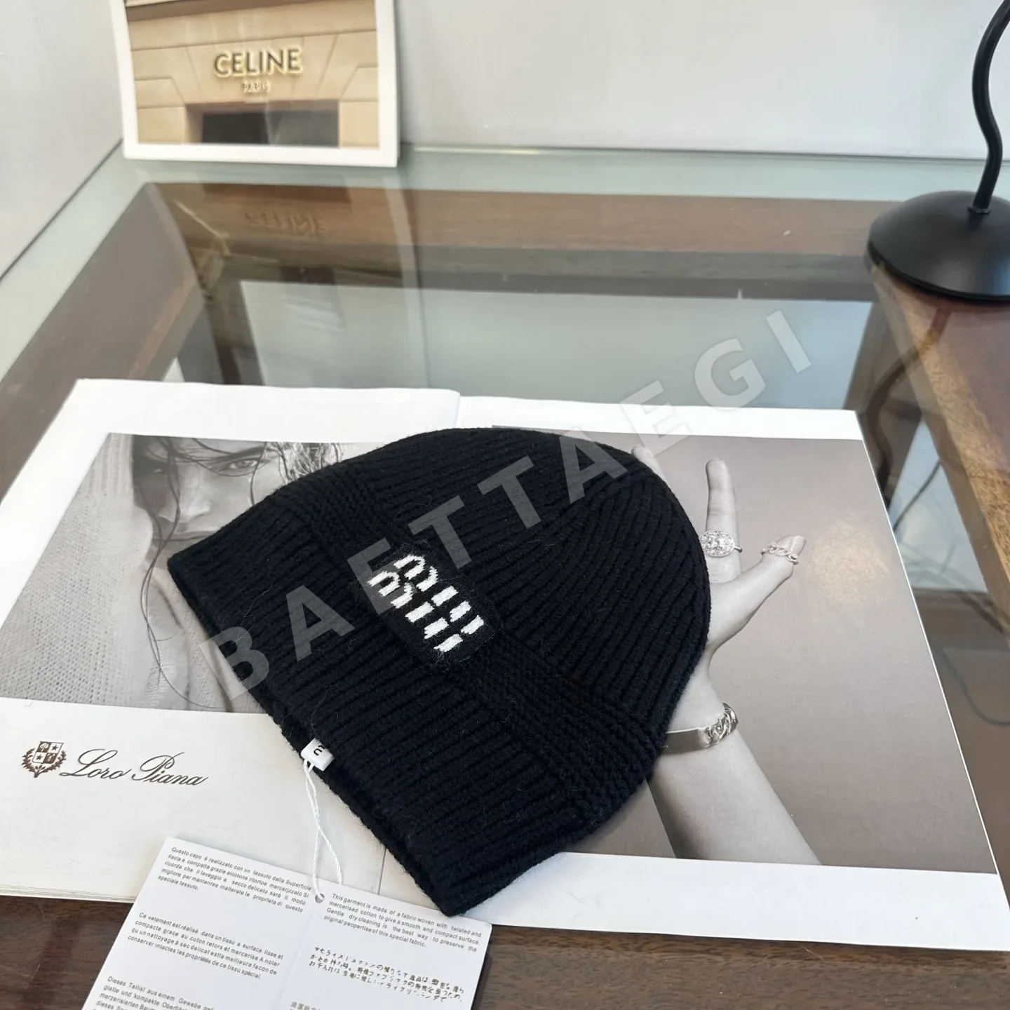 미우미우 니트 비니 모자 상세 이미지 3