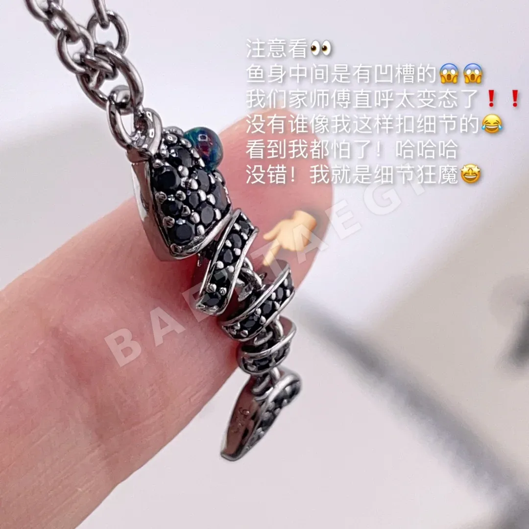 비비안웨스트우드 블랙 오팔 메시 목걸이 상세 이미지 7
