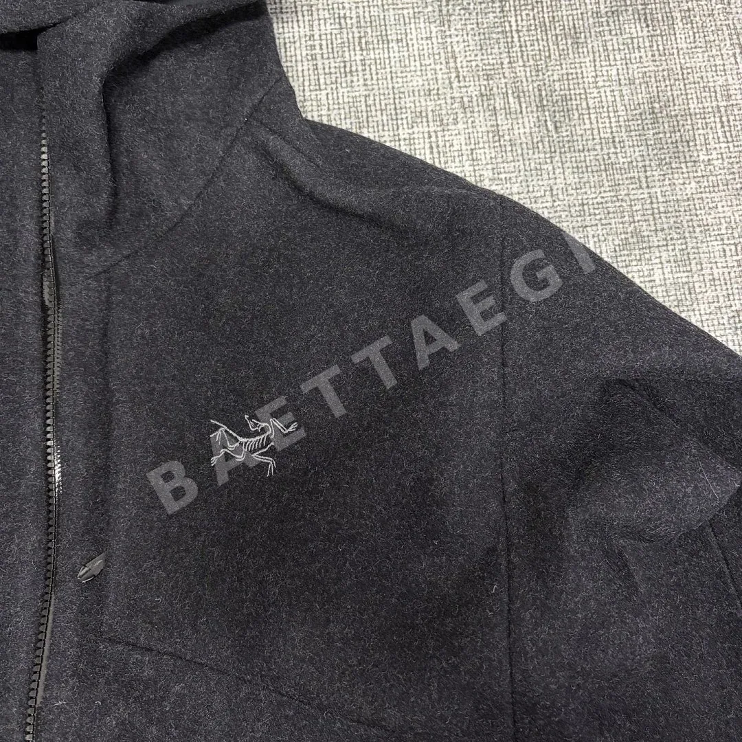 아크테릭스 [XF] 후디 블랙 205987 Arc'teryx Sawyer Wool Hoodie Black Heather 상세 이미지 4