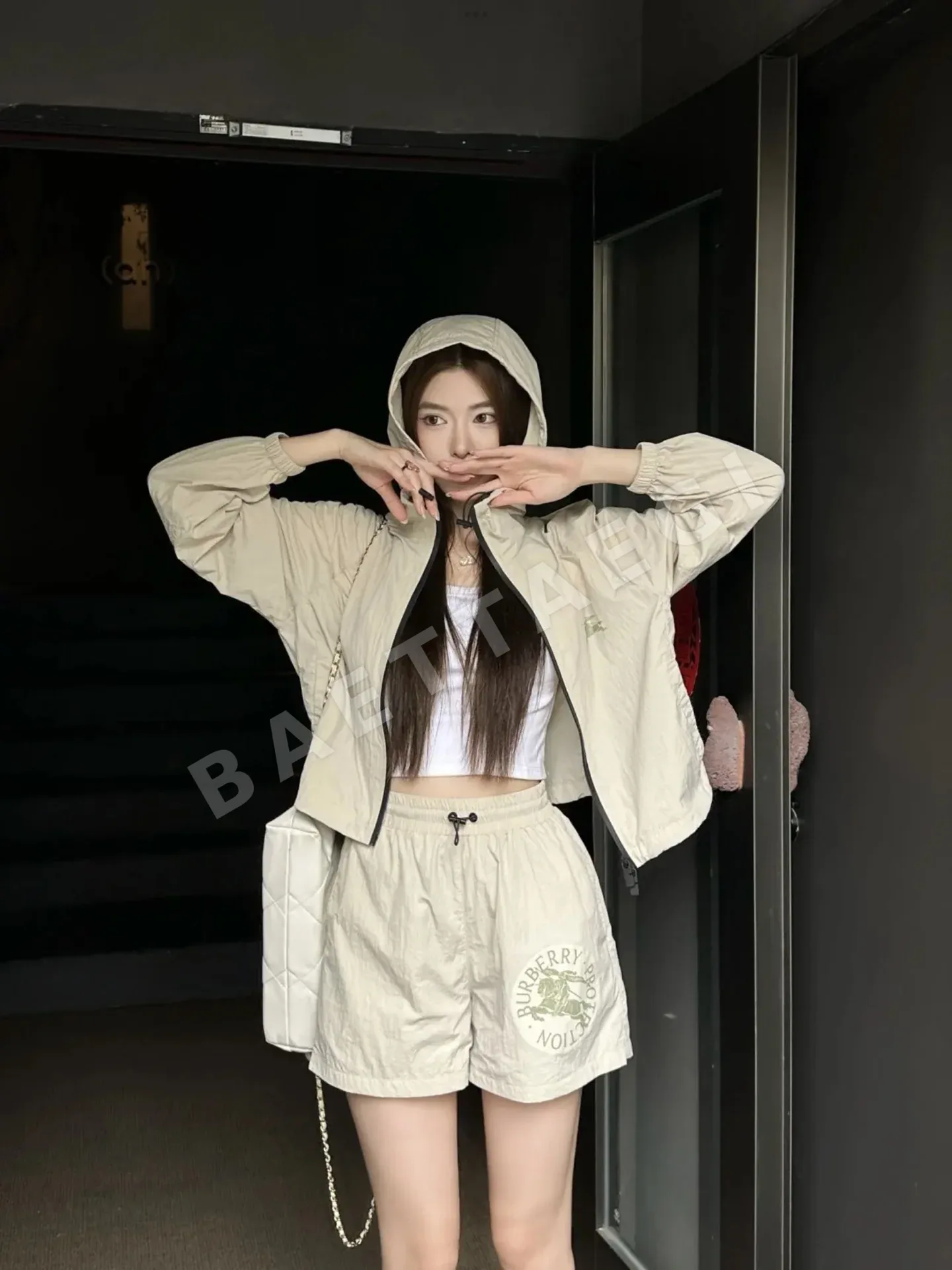 버버리 여성 후드 자켓 세트 상세 이미지 8