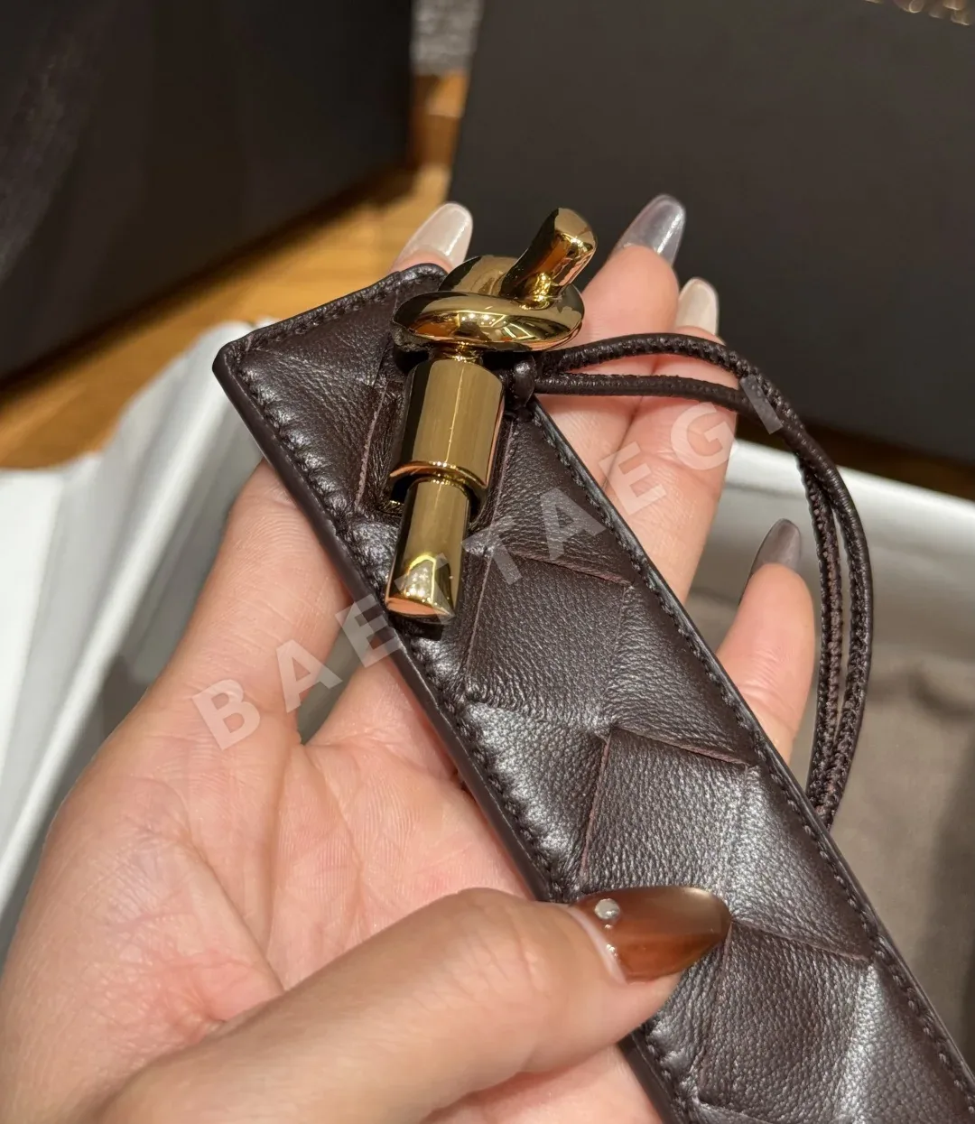 보테가베네타 안디아모 인트레차토 가죽 벨트 상세 이미지 7
