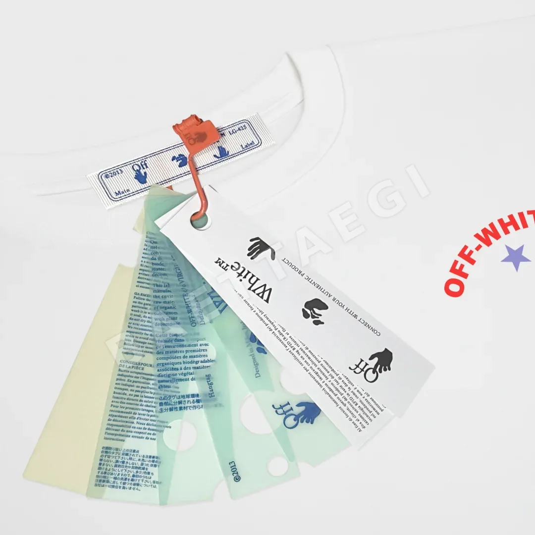 오프화이트 남성 반팔 티셔츠 상세 이미지 3