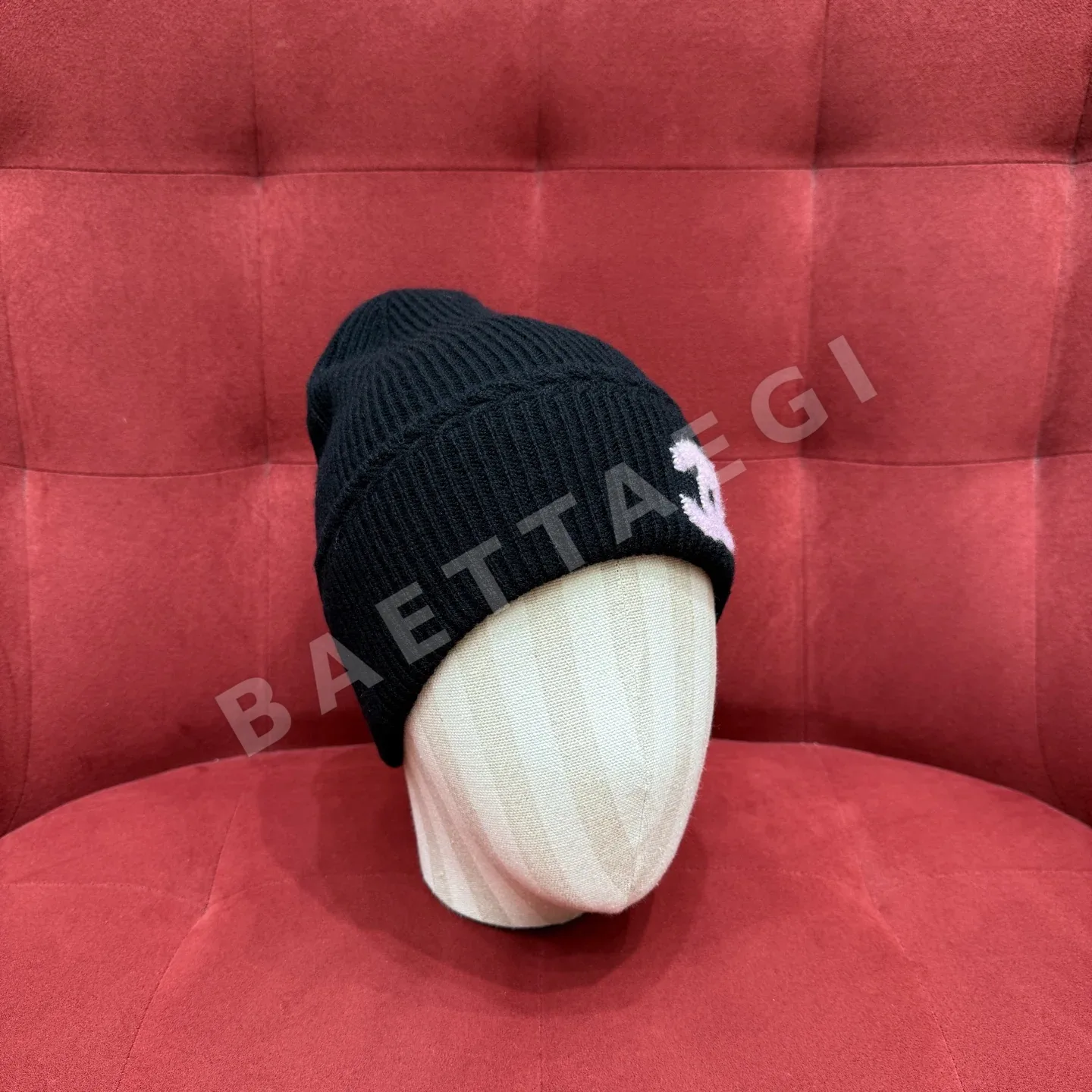 샤넬 더블 C 자수 카시미어 비니 상세 이미지 6