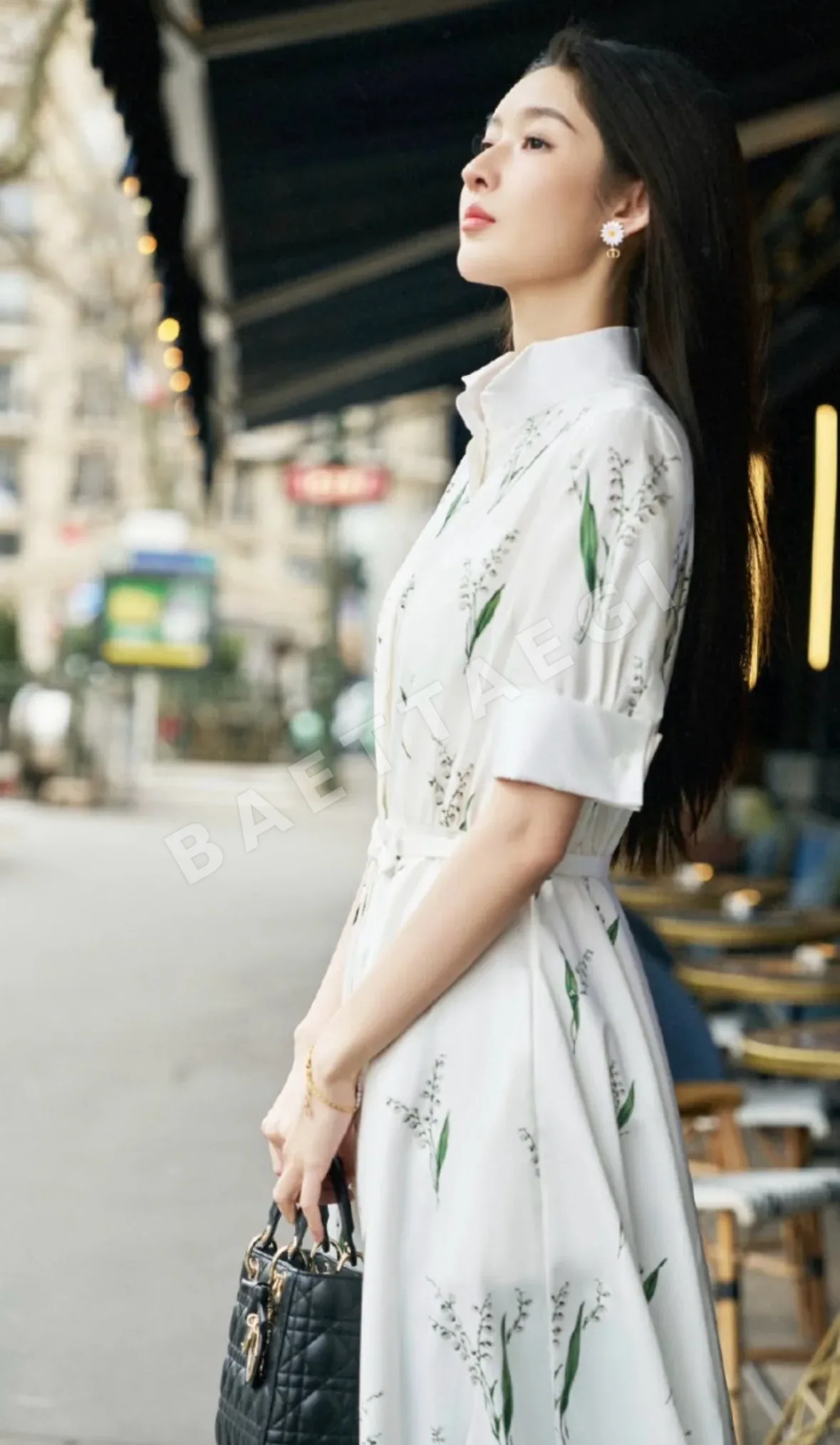 디올 스즈란 무늬 셔츠 여성 원피스 상세 이미지 2