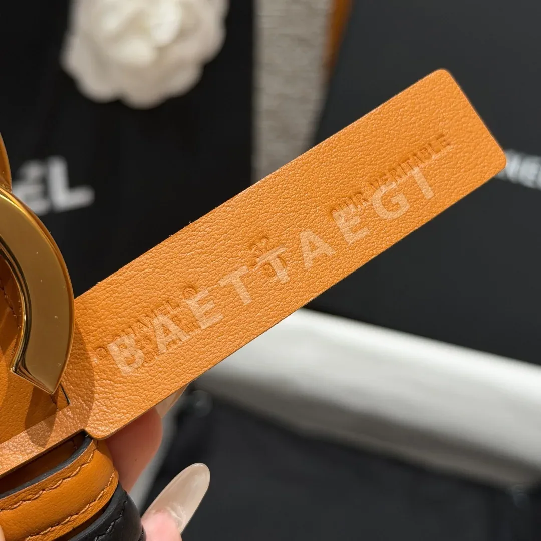 샤넬 더블 C 버클 카프스킨 벨트 상세 이미지 6