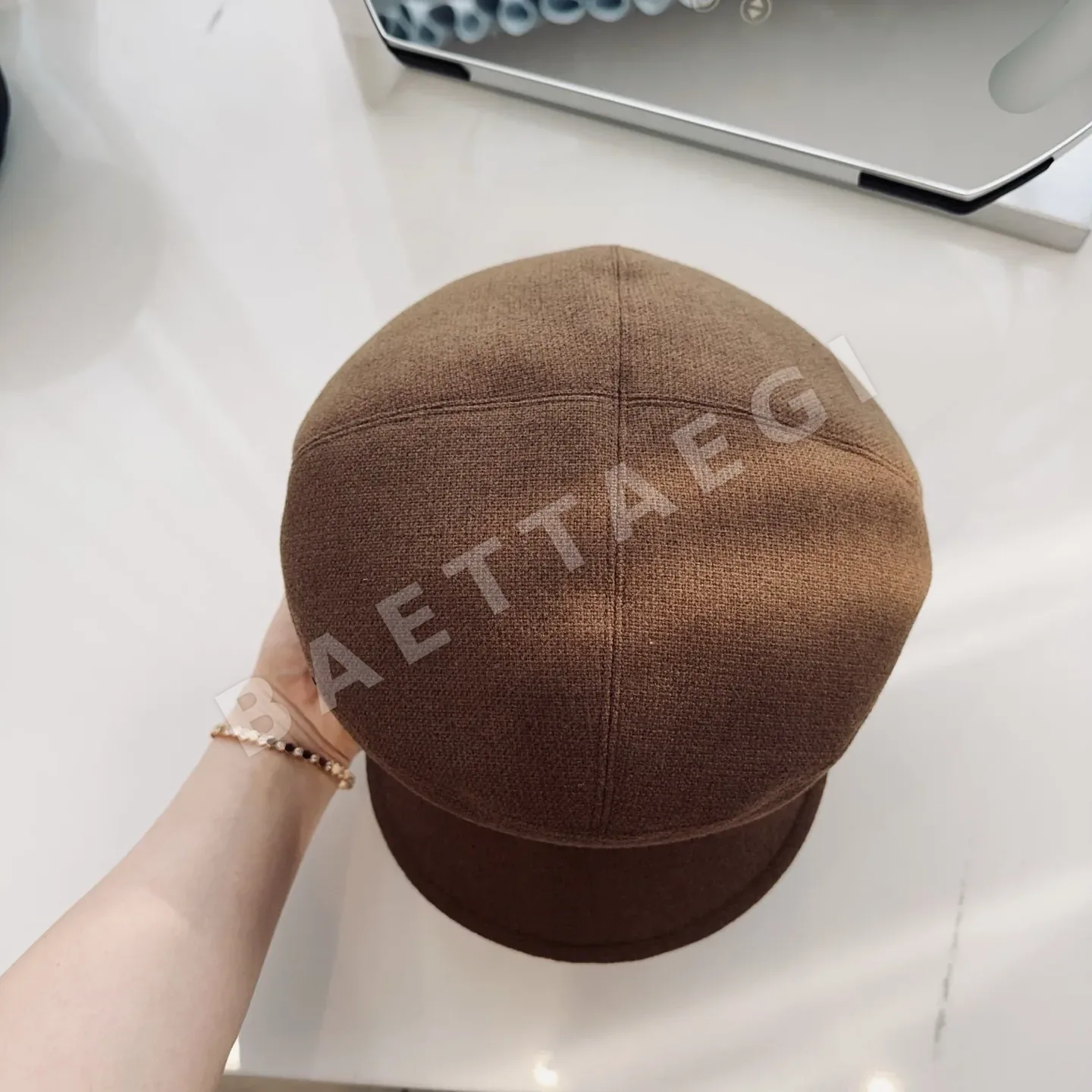 샤넬 트위드 덕빌 베레모 상세 이미지 5