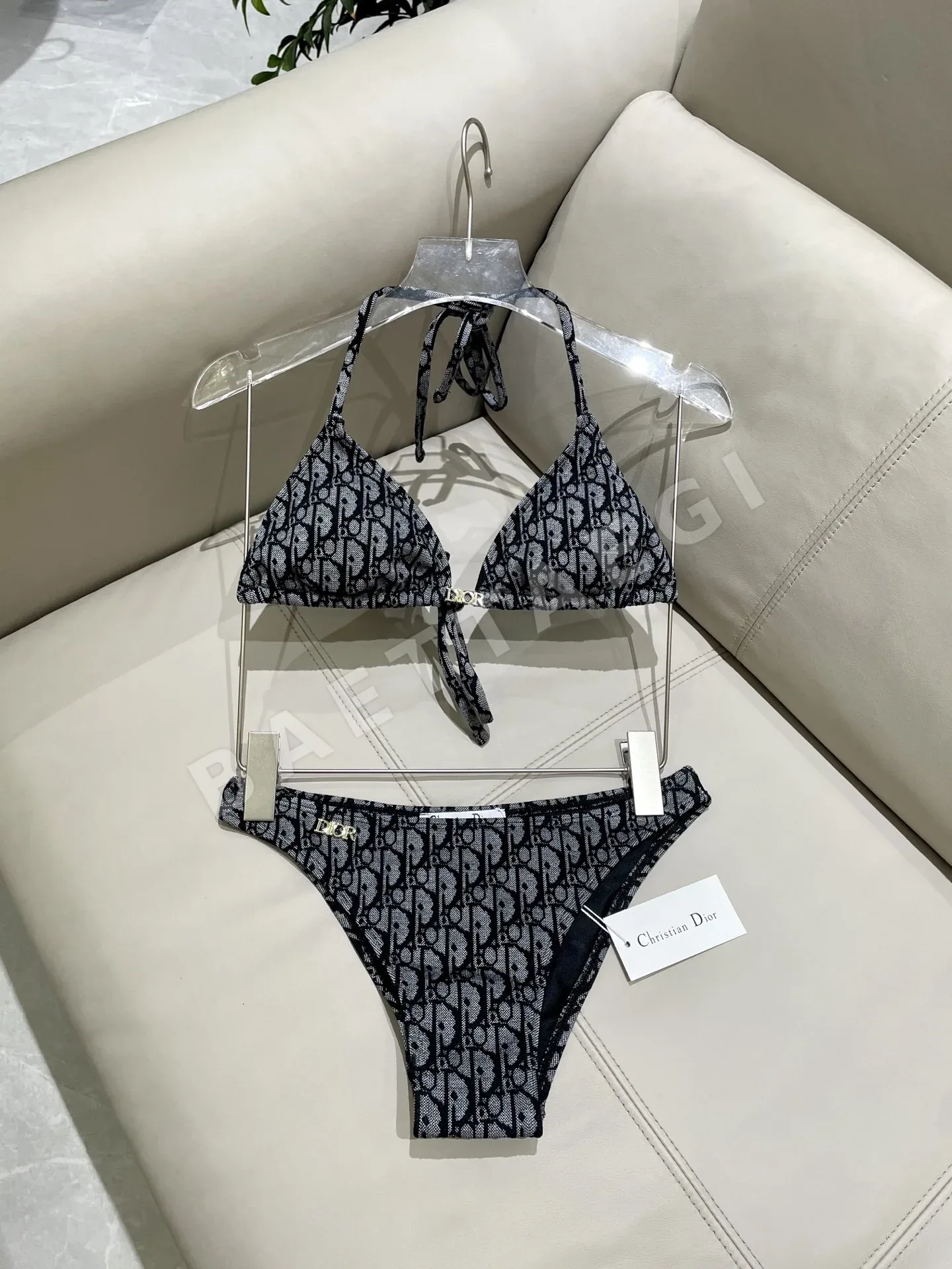 디올 자카드 원피스 수영복 상세 이미지 5