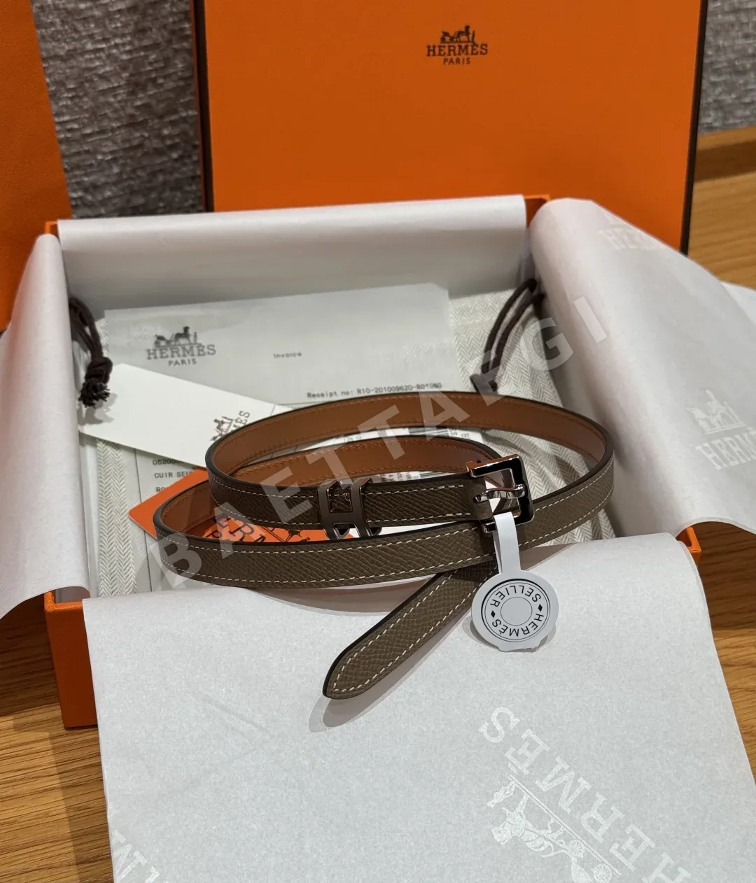 에르메스 팝 H 15mm 에포손 카프스킨 벨트 178997