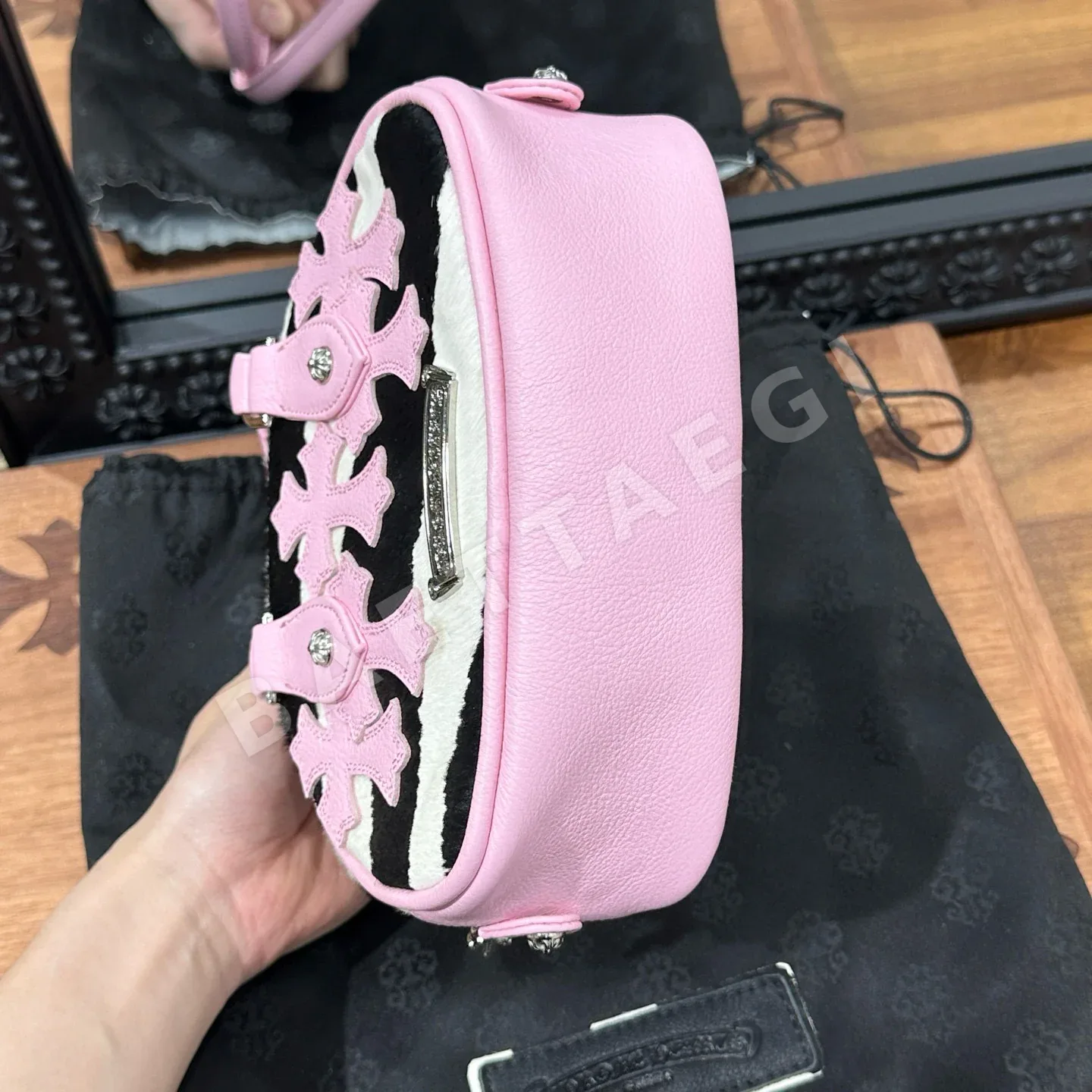 크롬하츠 제브라 헤어 볼링백 상세 이미지 7