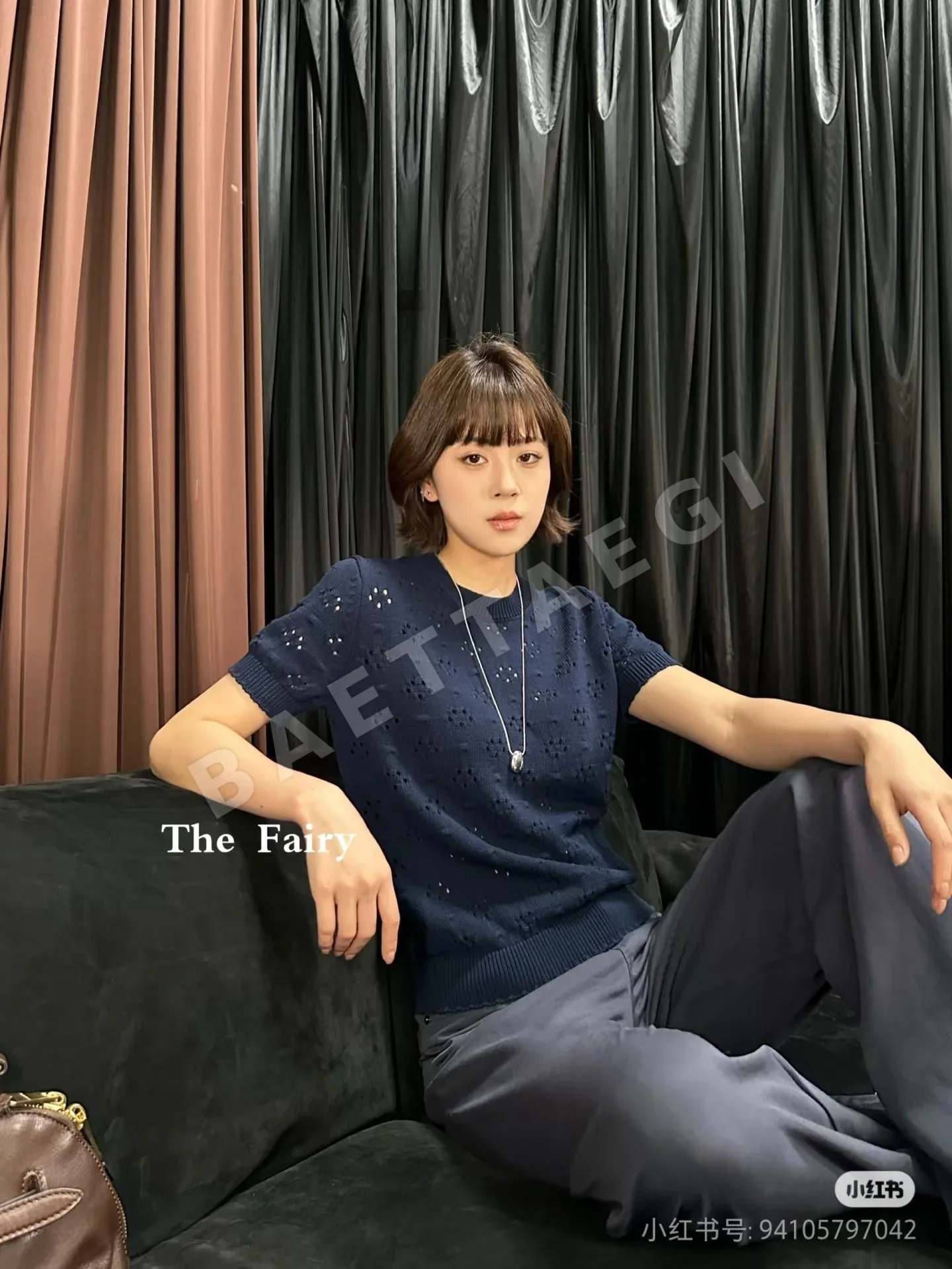 미우미우 봄여름 출퇴근용 반팔 가디건 상세 이미지 2