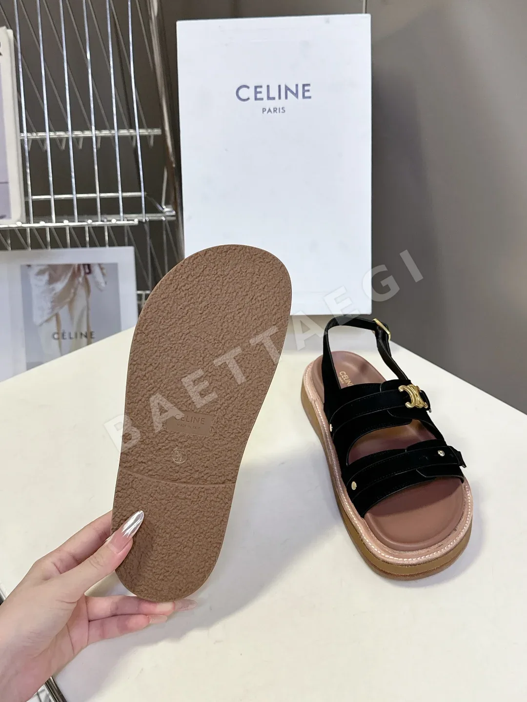 셀린느 빈티지 로마 샌들 상세 이미지 9