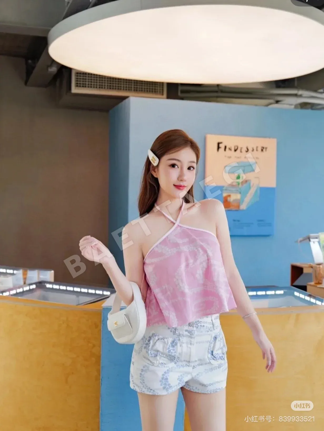 샤넬 코코 비치 데님 여성 바지 상세 이미지 6