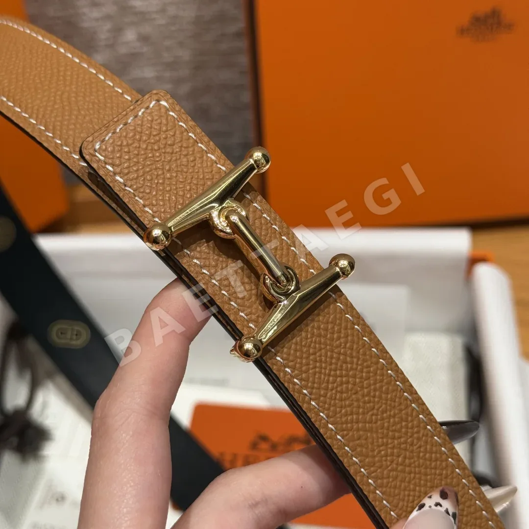 에르메스 스위프트 카프스킨 양면 벨트 상세 이미지 4