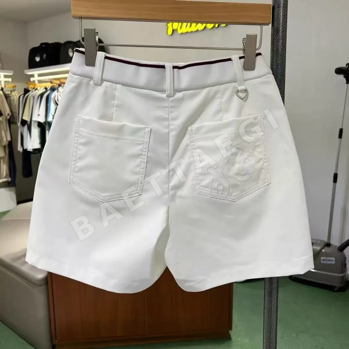 말본 여성 쿨링 레터 반바지 상세 이미지 7