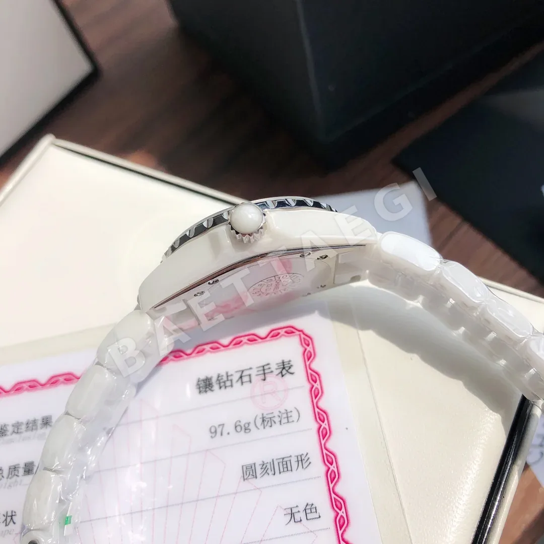 샤넬 세라믹 자개 다이얼 다이아몬드 여성 시계44713 상세 이미지 7
