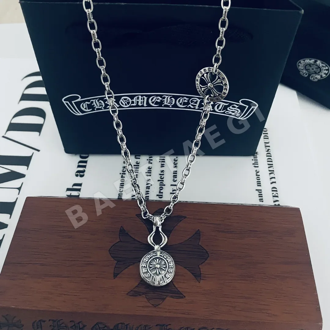 크롬하츠 클래식 레트로 호리병 펜던트 목걸이 127275