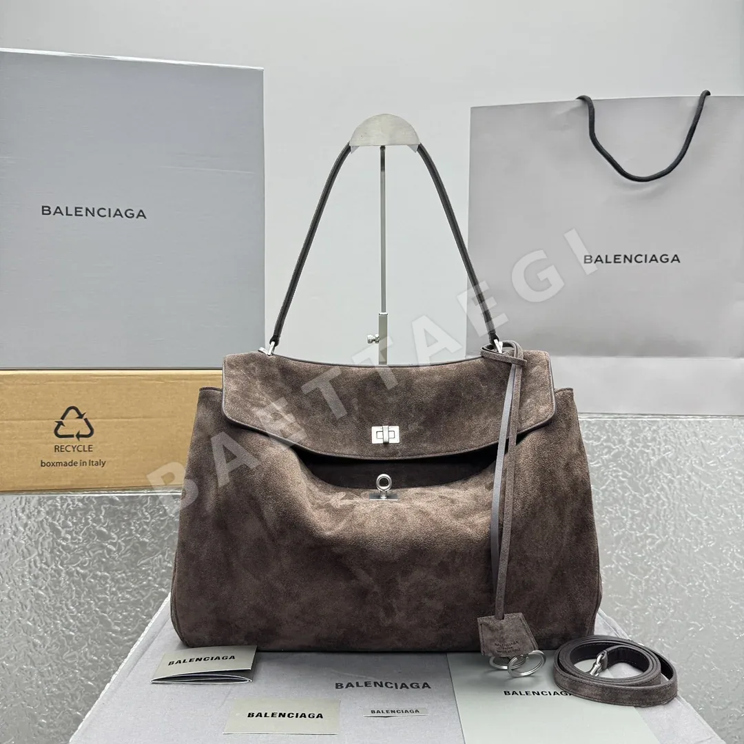 발렌시아가 로데오 스웨이드 라지 가방 92866