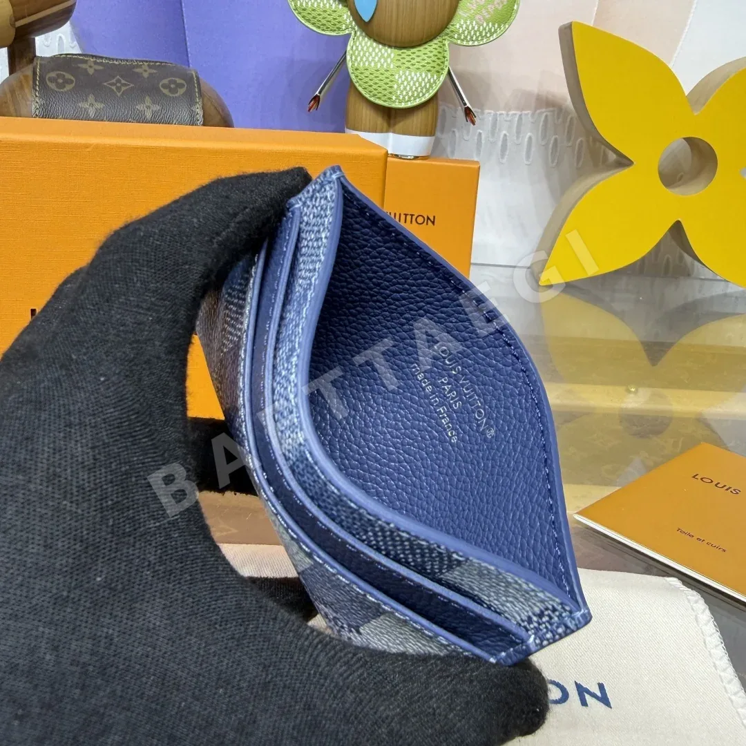 루이비통 다모플라주 블랙 카드 홀더 지갑 상세 이미지 7