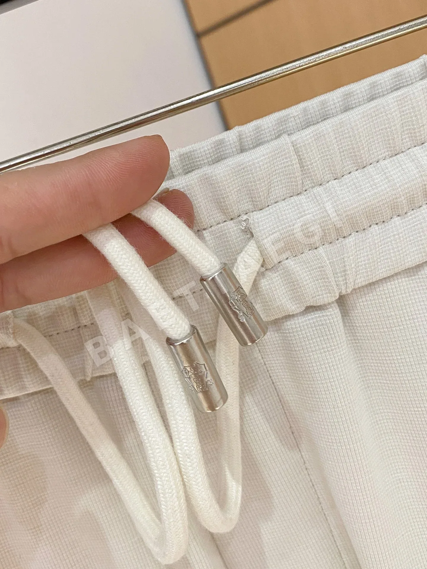 브루넬로쿠치넬리 에어리 라이스 그레인 체크 남성 바지 상세 이미지 7