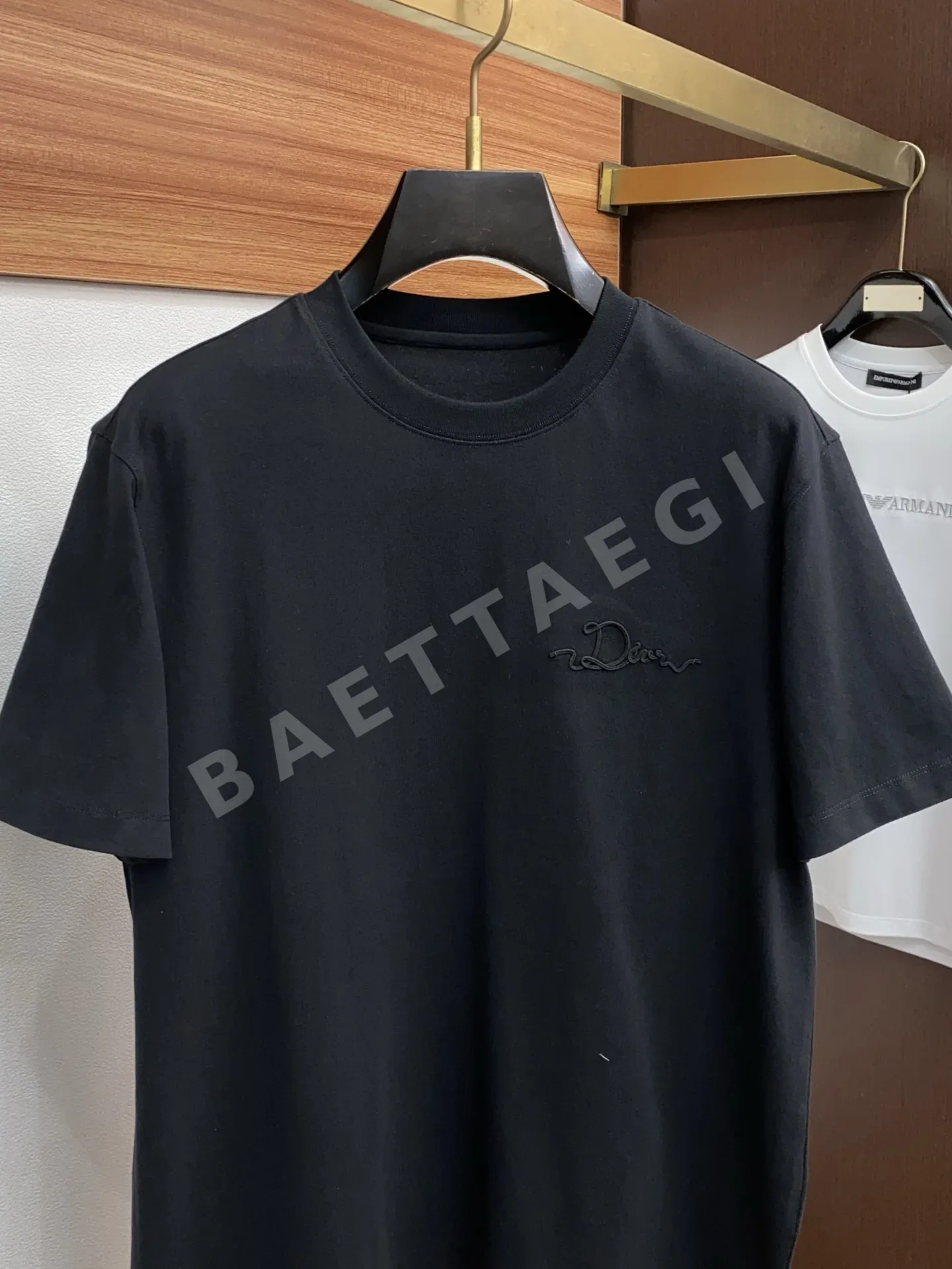 디올 남성 장섬유 코튼 반팔 티셔츠 상세 이미지 2