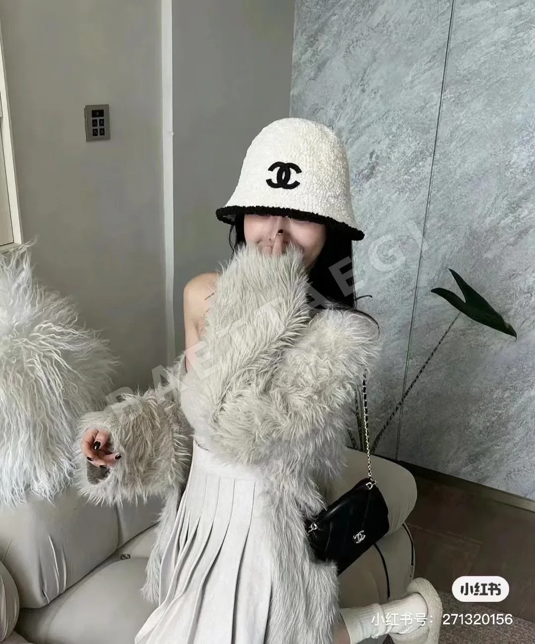 샤넬 울 버킷 햇 상세 이미지 2