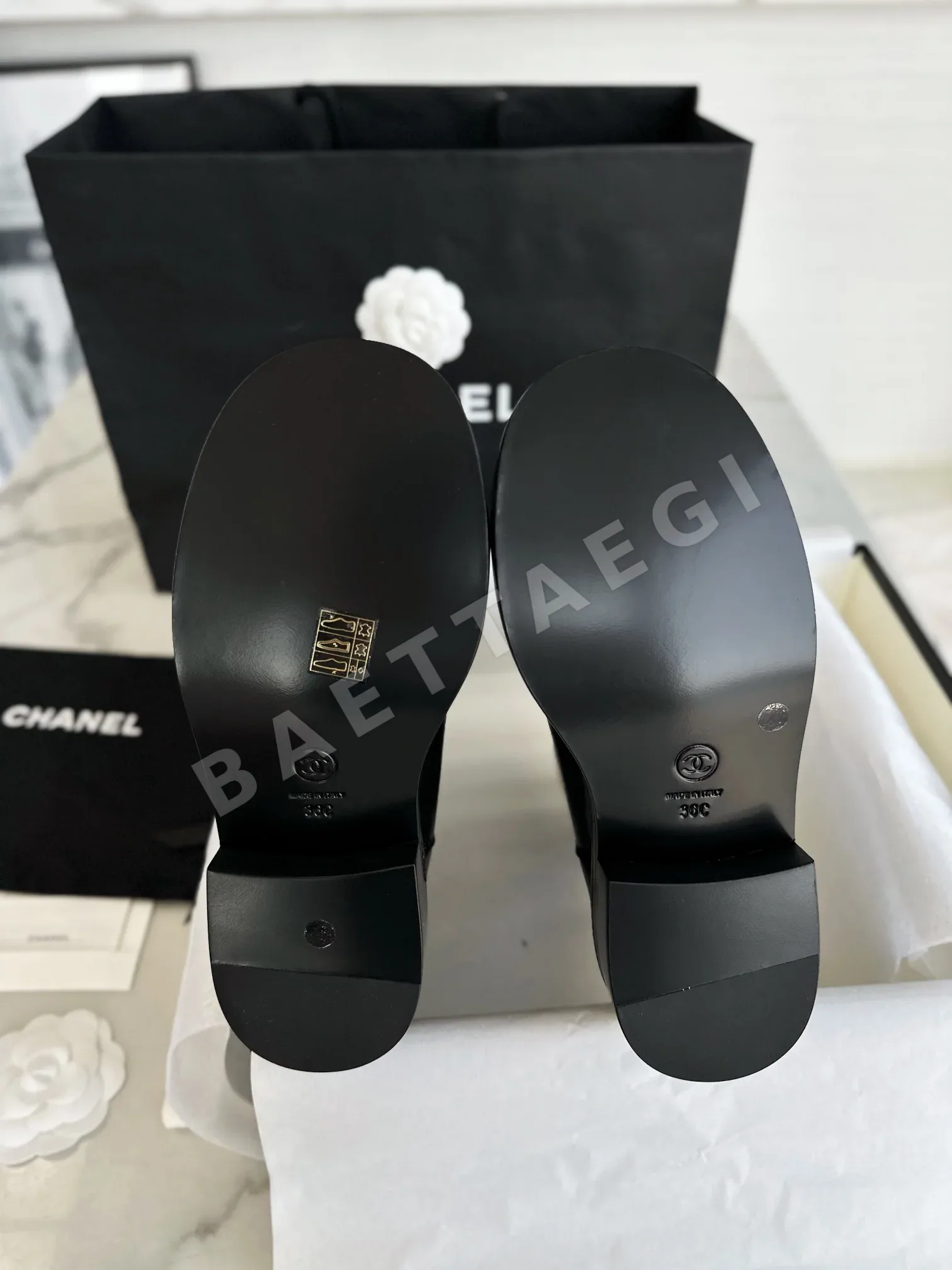 샤넬 라이더 미드 카프 부츠 3169 상세 이미지 9
