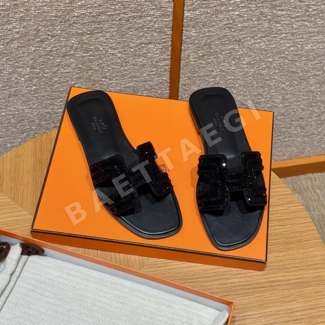 에르메스 오란 스웨이드 장식 슬리퍼 8366 상세 이미지 4