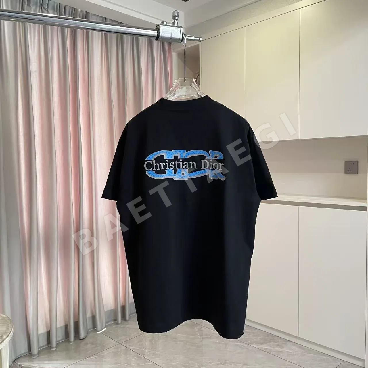 디올 3D 실리콘 로고 반팔 티셔츠 상세 이미지 7