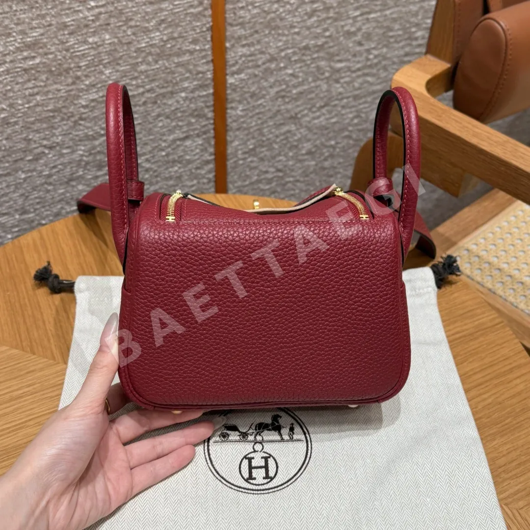 에르메스 린디 19 가넷 레드 가방 상세 이미지 2