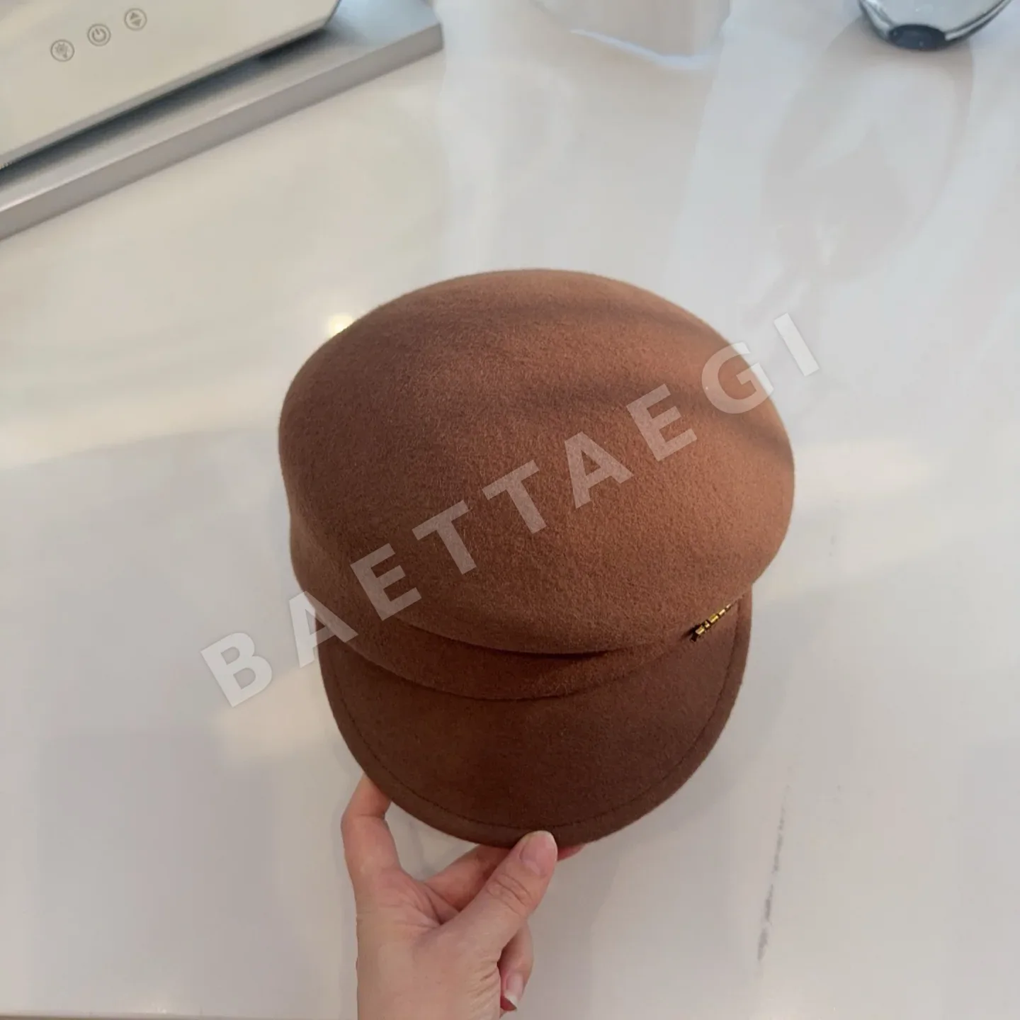 버버리 울 펠트 라이딩 모자 상세 이미지 5