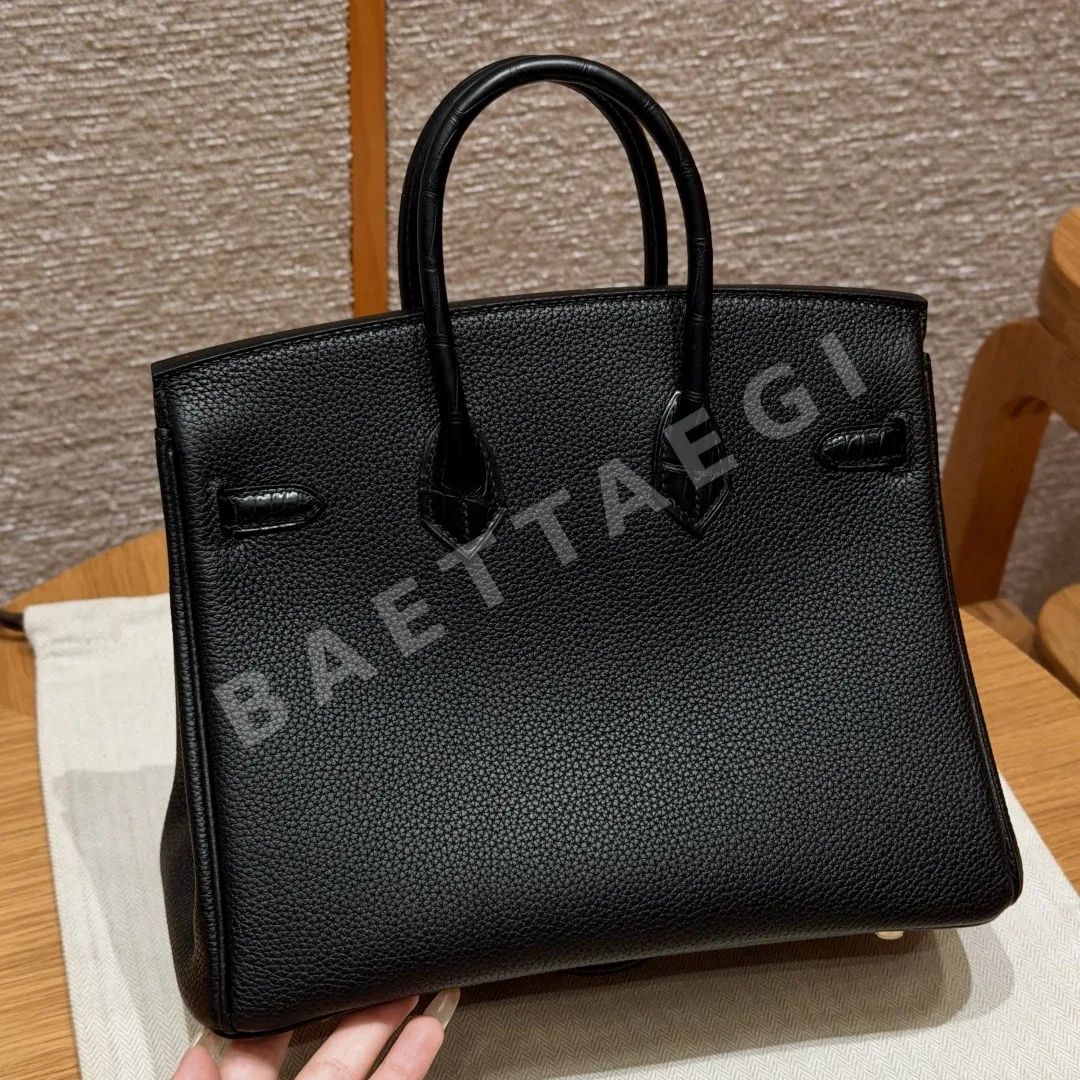 에르메스 버킨 25 토고 매트 악어가죽 가방 상세 이미지 2