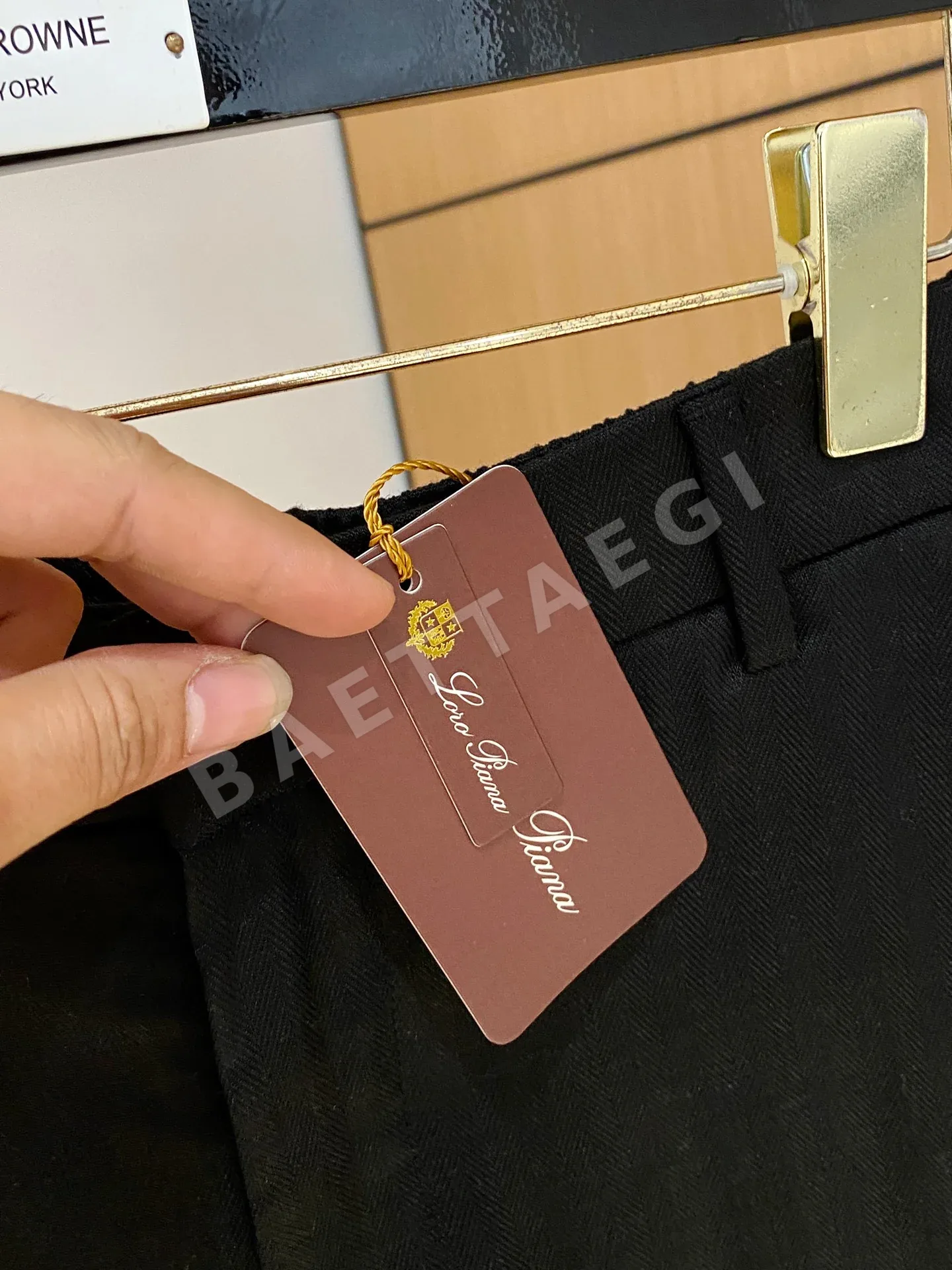 로로피아나 텐셀 린넨 남성 바지 상세 이미지 5
