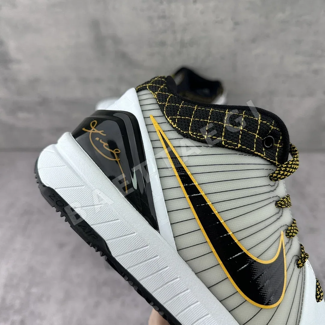 나이키 코비 4 프로트로 AV6339-101 201001 Nike Kobe 4 Protro White Black Del Sol ZK4 상세 이미지 3