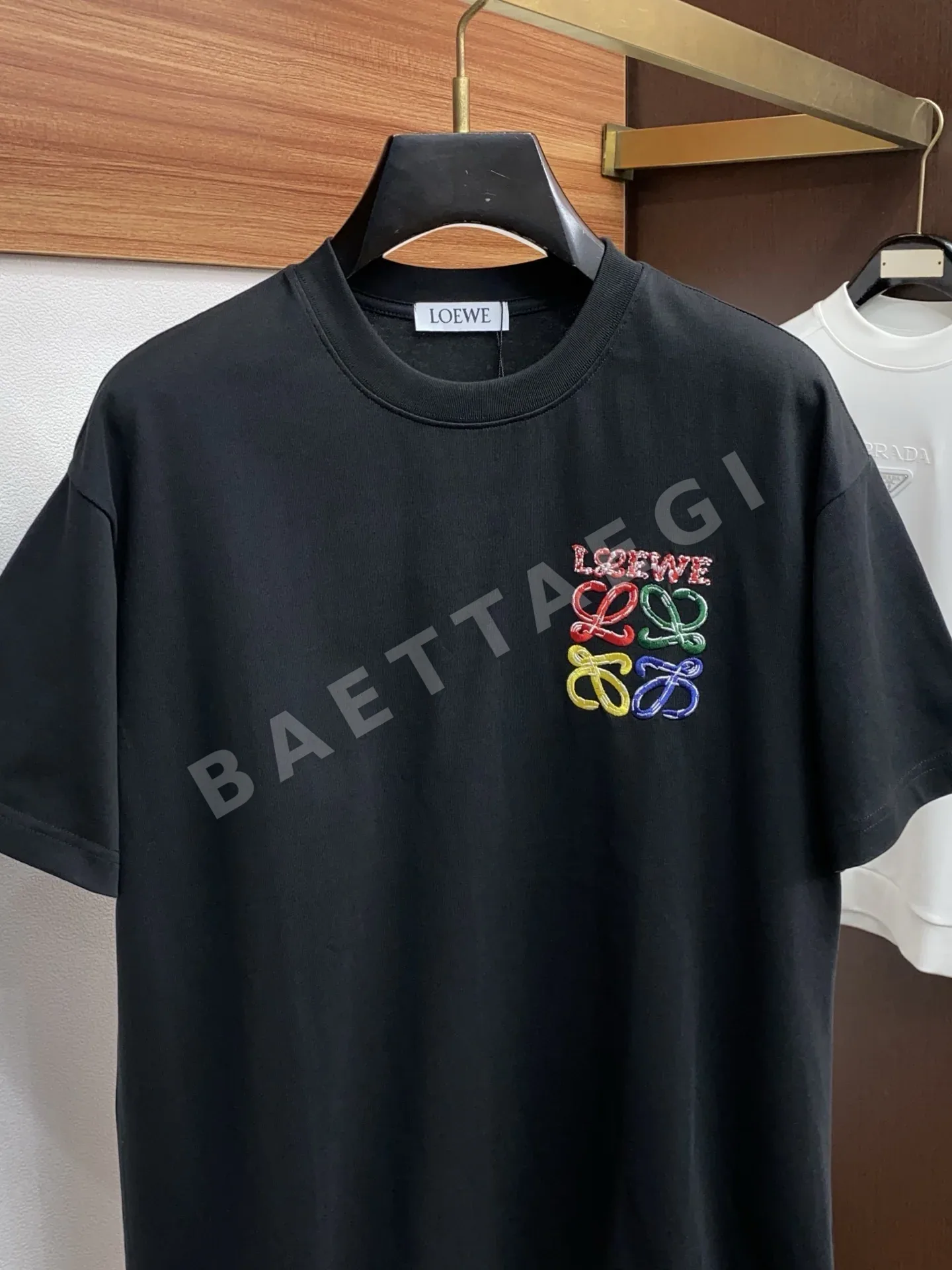 로에베 코튼 크루넥 남성 반팔 티셔츠 상세 이미지 2