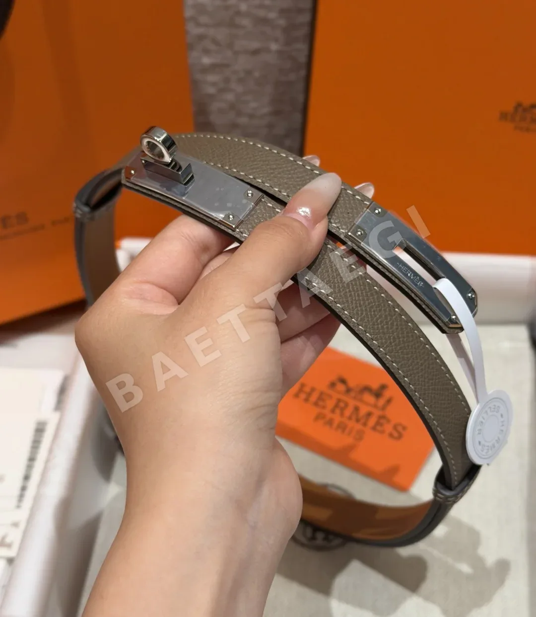 에르메스 켈리 버클 앱송 카프스킨 벨트 상세 이미지 2