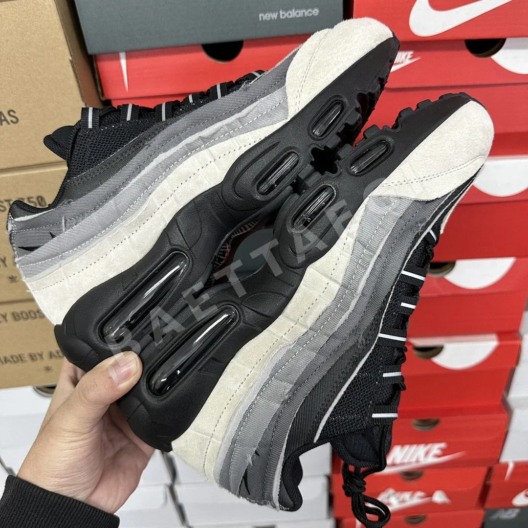 나이키 [GX] 에어 맥스 95 CU8406-101 201215 Nike Air Max 95 Comme Des Garcons Black Grey 상세 이미지 5
