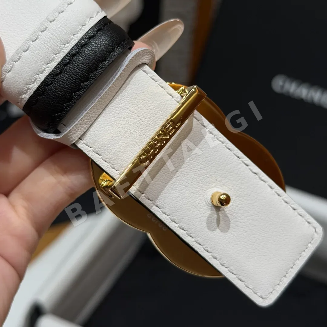샤넬 더블 C 가죽 벨트 30mm 상세 이미지 8