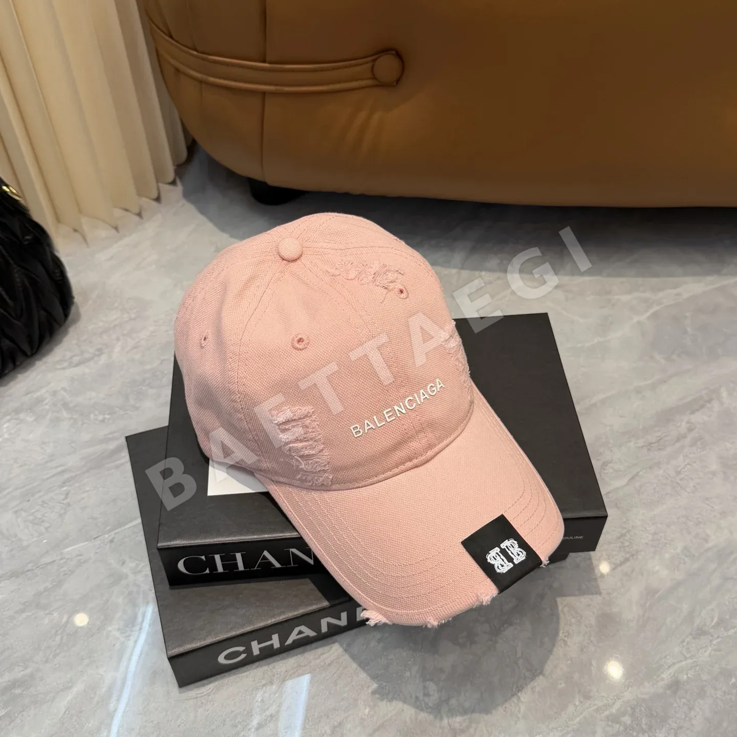 발렌시아가 더블 B 코튼 야구모자 상세 이미지 6