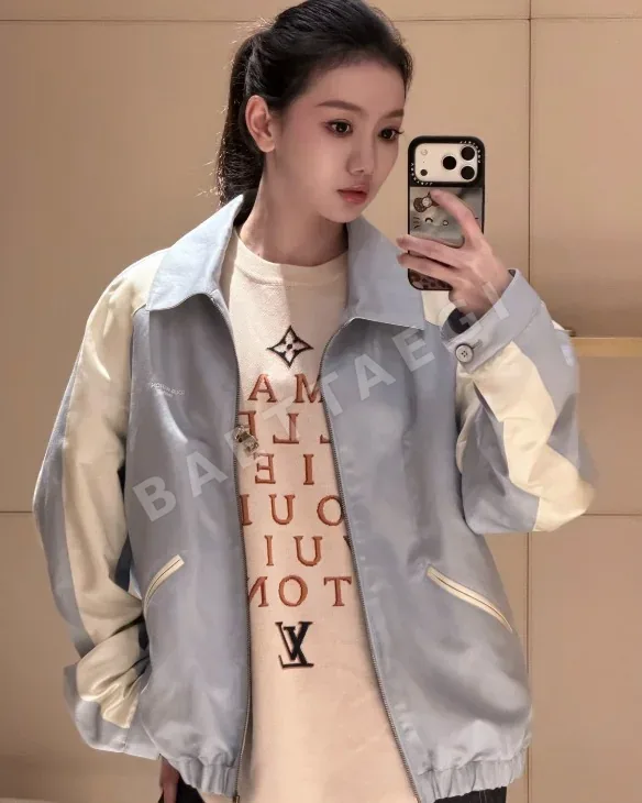 루이비통 레트로 컬러 블록 여성 자켓 상세 이미지 1