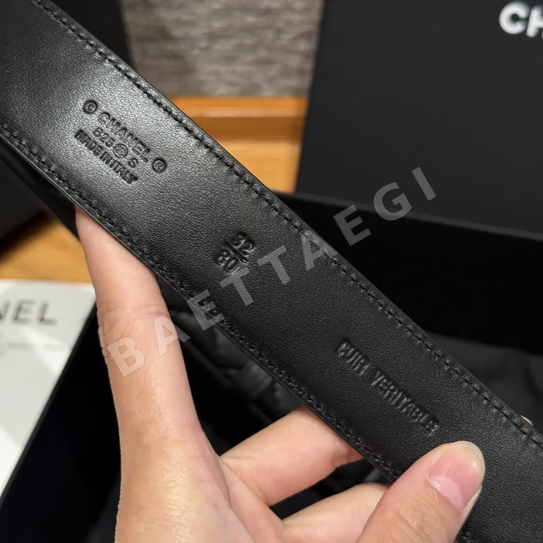 샤넬 더블 C 램스킨 메탈 로고 벨트 상세 이미지 9
