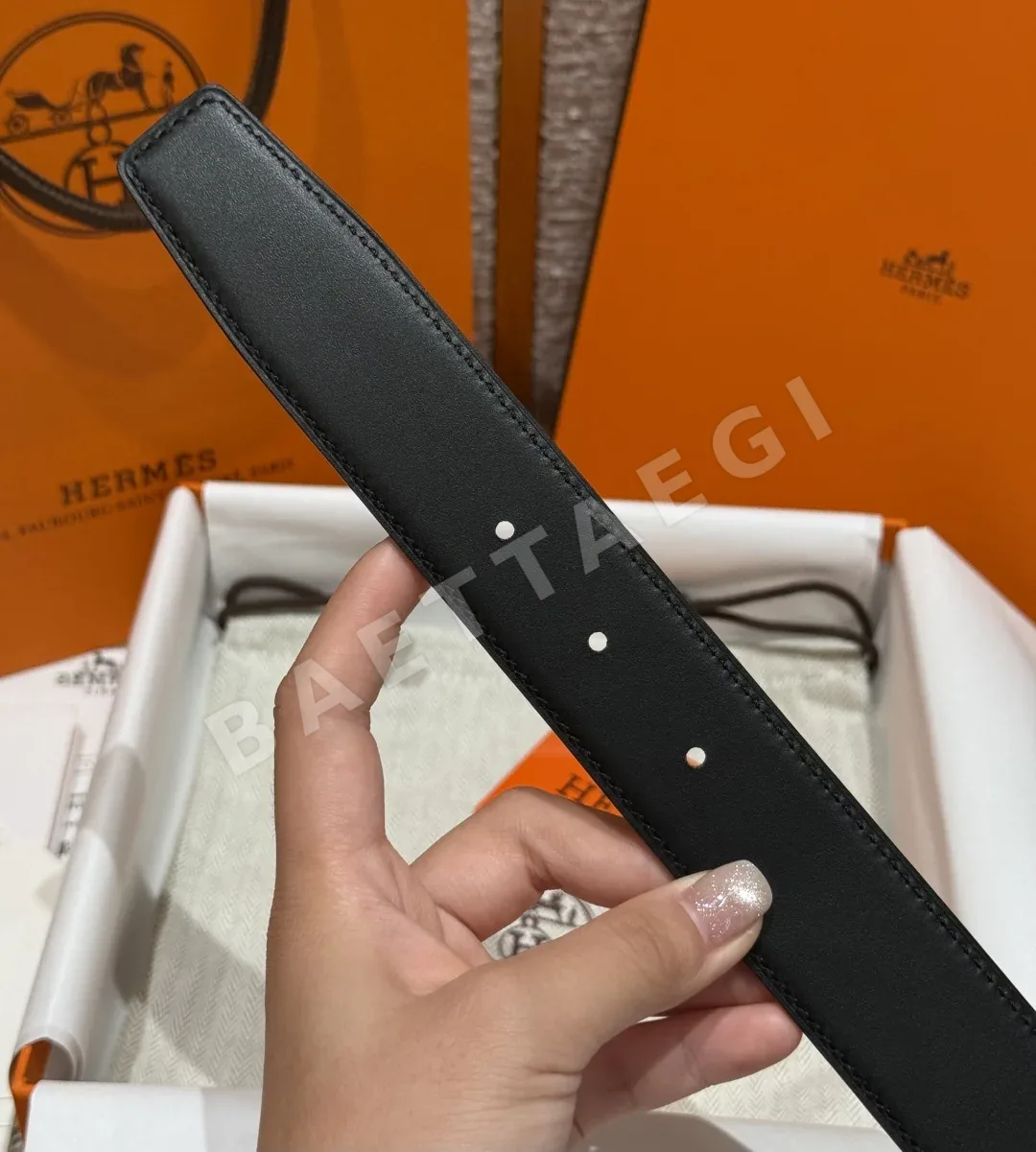 에르메스 H 버클 리버시블 가죽 벨트 32mm 상세 이미지 8