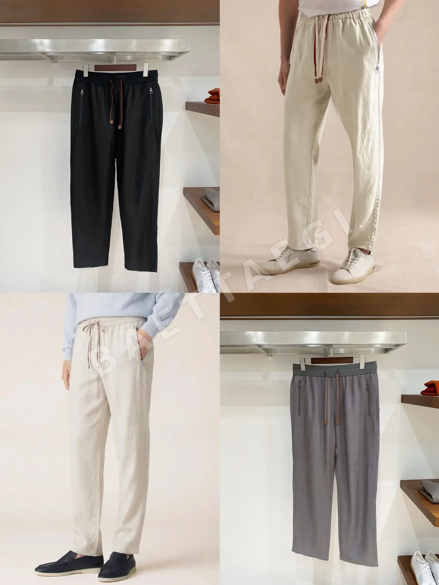 로로피아나 린넨 남성 바지 상세 이미지 9