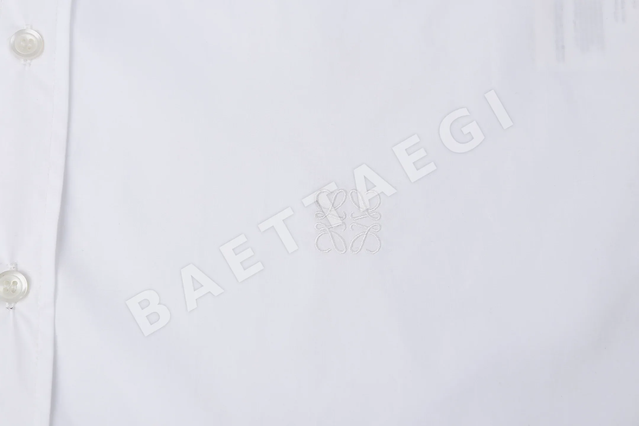 로에베 코튼 카라 자수 긴팔 셔츠 상세 이미지 5