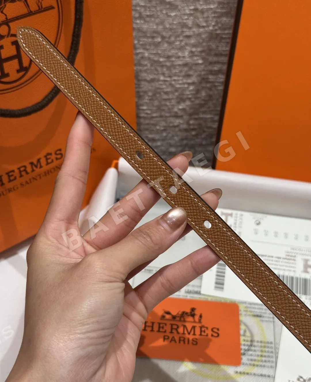 에르메스 팝 H 에포손 카프스킨 벨트 상세 이미지 6