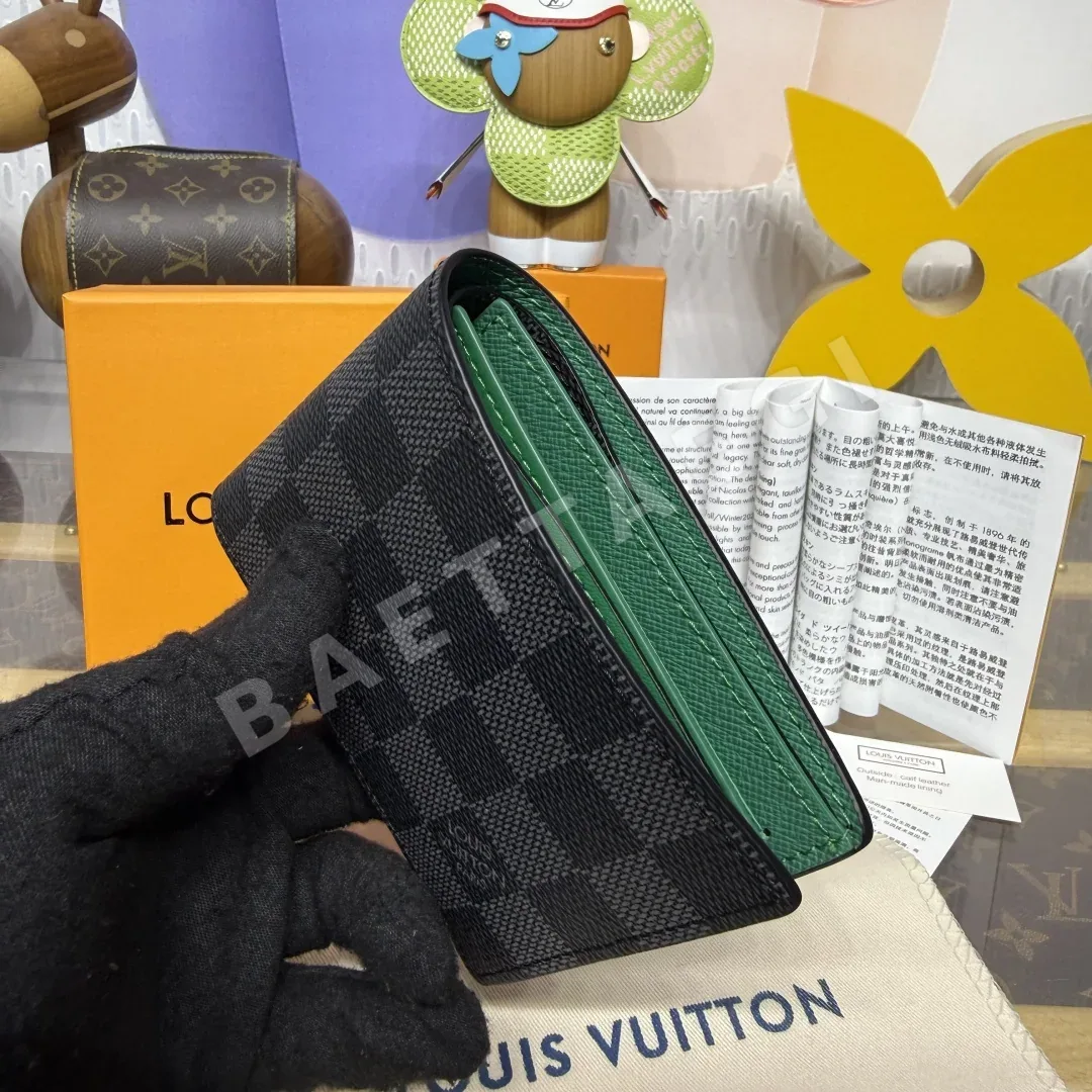 루이비통 다미에 그라피트 그린 슬림 지갑 상세 이미지 6