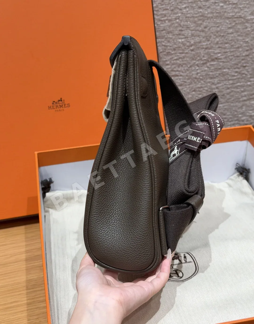 에르메스 핵 아 도 토고 가죽 백팩 상세 이미지 3