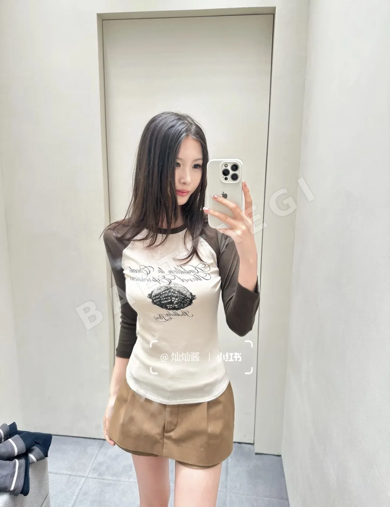 아크네스튜디오 패치워크 컬러 블록 여성 긴팔 티셔츠 142038