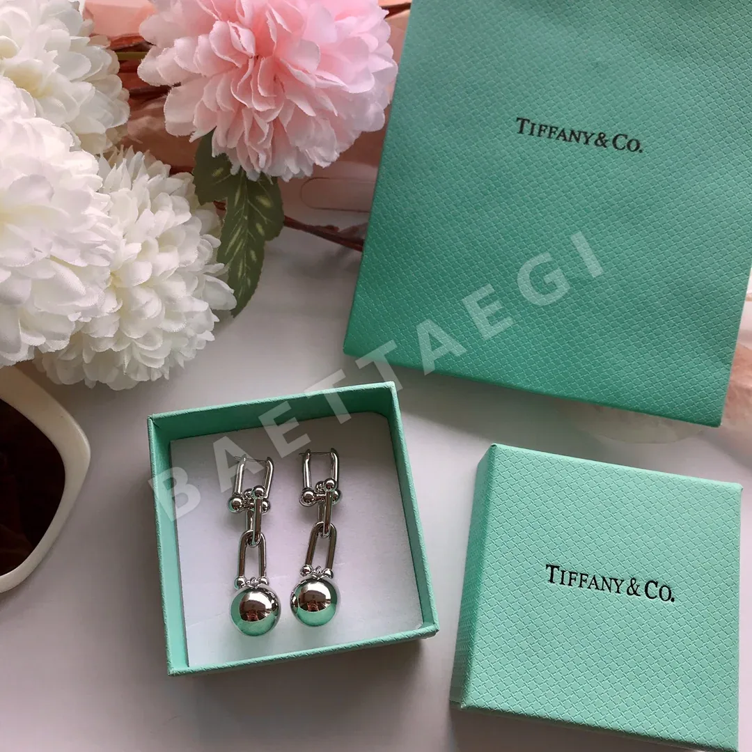 티파니 체인 메탈 볼 귀걸이 71038
