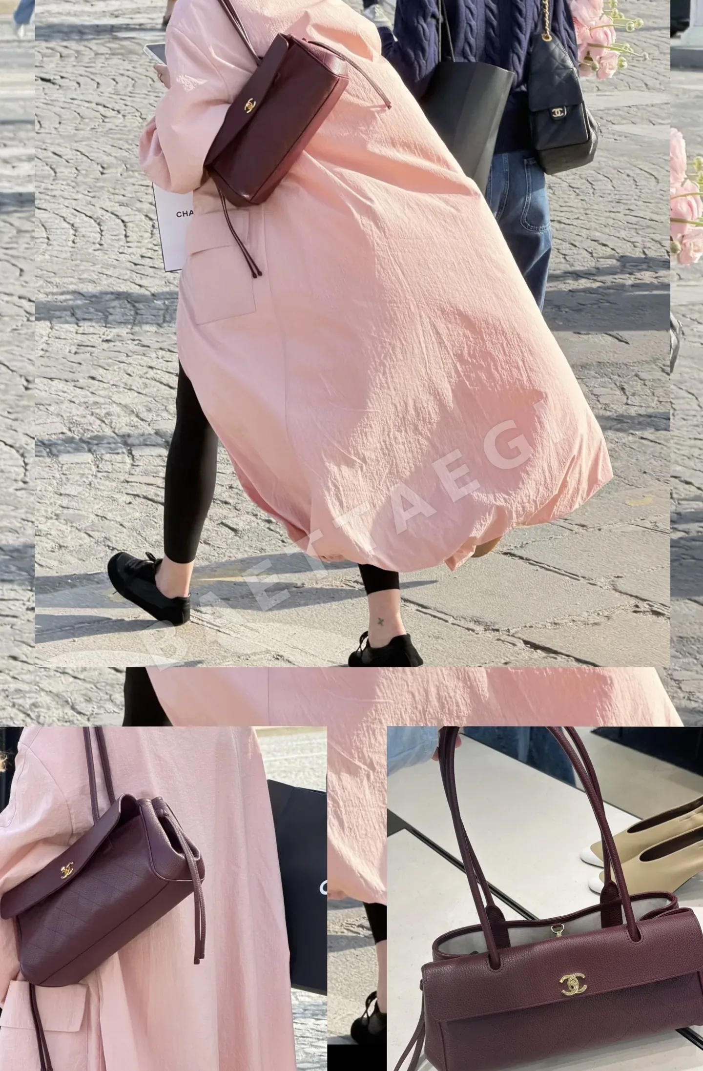 샤넬 송아지가죽 빈티지 숄더백 상세 이미지 3